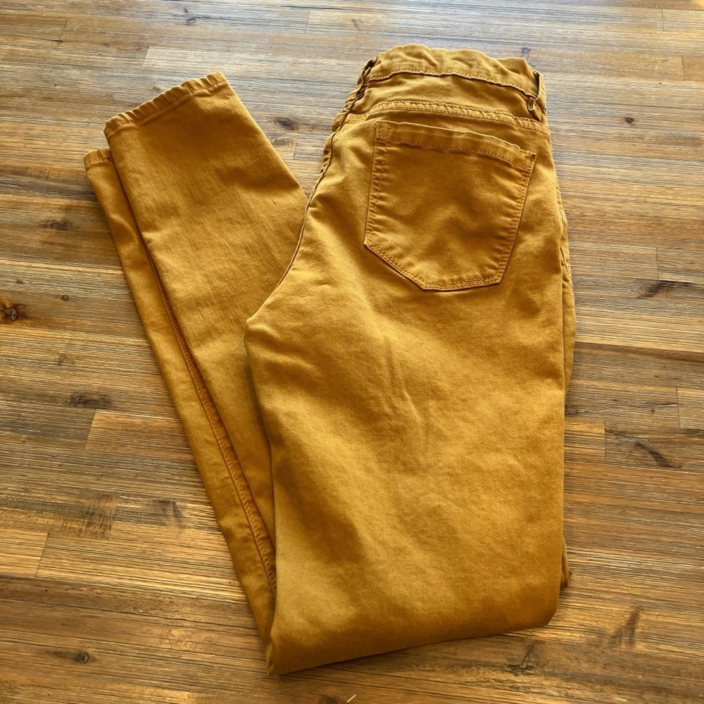 BlankNYC Women's Skinny Fit Mid-rise Jeans in Mustard Golden Yellow Sz 30 - Picture 2 of 4